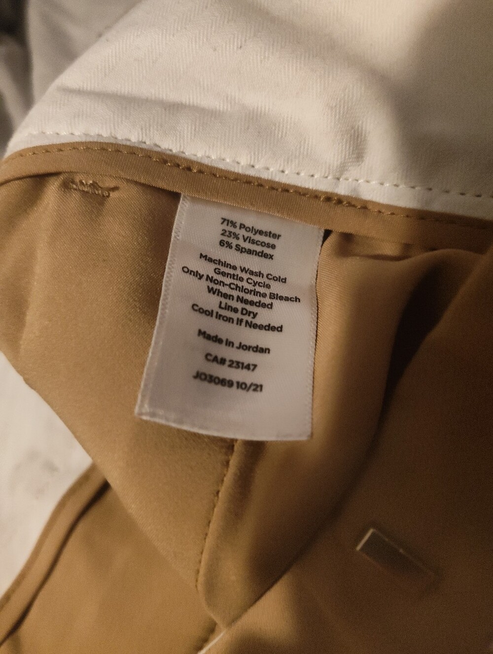 Talbots Camel Tan Dress Pants